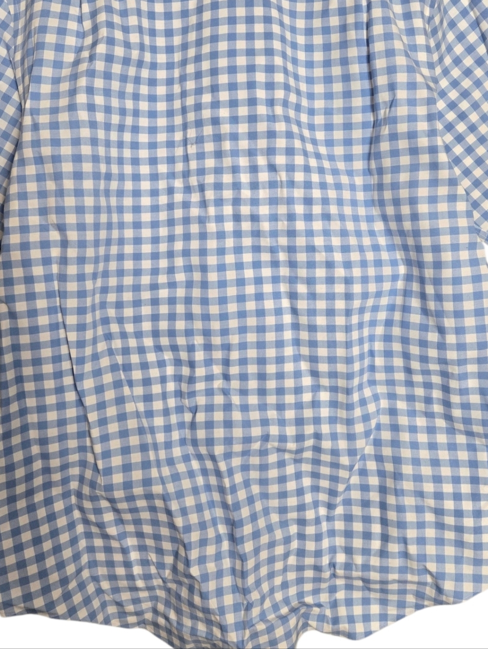 Ledbury Classic Light Blue Gingham Check Dress Shirt Stretch Cotton 15.5 Medium - Picture 5 of 8